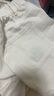 ELLE KIDS童裝 25春夏季女童不易掉色全棉闊腿親膚透氣直筒休閑刺繡牛仔褲 白色 160 （S） 曬單實(shí)拍圖