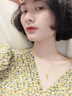 阿黛麗天然黃水晶寶石吊墜女款沙漏鑲嵌S925項鏈頸飾生日七夕情人節(jié)禮物 曬單實拍圖