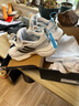 阿迪達斯 （adidas）官方艦店男鞋 秋季款老爹鞋運動(dòng)鞋低幫透氣休閑網(wǎng)球鞋緩震跑步鞋 白綠老爹鞋/店長(cháng)推薦 40 曬單實(shí)拍圖