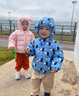 G.DUCKKIDS小黃鴨兒童棉服冬季嬰兒衣服男女童加厚棉衣小童寶寶棉襖加絨外套 白色花朵 90 尺碼1~2歲【 80-90cm】 曬單實拍圖