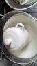 拜杰陶瓷碗燉盅瓦罐湯碗隔水內(nèi)膽蒸蛋燕窩餐具雙耳雙蓋燉盅中號(hào)410ml 曬單實(shí)拍圖