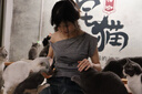 佐敘不規(guī)則斜肩短袖t恤女2025夏季設(shè)計感辣妹風修身顯瘦小眾露肩短袖 灰色 M （90-105斤） 曬單實拍圖