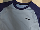 李寧（LI-NING）乒乓球服短袖男女比賽服速干訓(xùn)練套裝運(yùn)動服兩件裝 藍(lán)/紫 XL  曬單實拍圖
