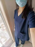 保羅嵐芝 洗手衣男女醫生手術(shù)室美容工作服短袖口腔牙科工作服刷手服可定制 【短袖套裝】藏藍色女款 XL 曬單實(shí)拍圖