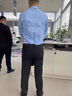 羅蒙（ROMON）七夕情人節(jié)禮物襯衫男士春秋長(zhǎng)袖翻領(lǐng)上衣襯衣透氣商務(wù)休閑服外套 曬單實(shí)拍圖