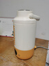 摩動【國家補貼】燒水杯便攜式插電燒水壺100V110V寬電壓出國旅行自動加熱保溫杯真空保溫雙蓋 1L 插電316內膽/橙 曬單實拍圖