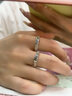中國黃金貓狗足銀戒指男女情侶對戒表白求婚七夕情人節(jié)禮物送女友老婆生日 歡喜冤家貓狗對戒/刻字賀卡 曬單實拍圖