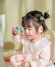 G.DUCKKIDS小黃鴨女童連衣裙冰雪奇緣愛(ài)莎公主裙兒童艾莎蓬蓬裙寶寶生日禮服 藍色 100 尺碼2~3歲【 90-100cm】 曬單實(shí)拍圖