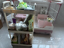 金隆興嬰兒用品小推車置物架多層浴室廚房落地蔬菜零食可移動收納架 3層 曬單實拍圖