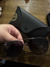 雷朋（RayBan）墨鏡新款飛行員款太陽(yáng)鏡男女同款戶外防曬眼鏡0RB3712D七夕禮物 004/8G炮銅色鏡框漸變灰色鏡片 62 曬單實(shí)拍圖