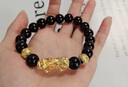 ALLOVE貔貅黃金手鏈男士足金轉(zhuǎn)運(yùn)珠手串七夕情人節(jié)禮物送男朋友老公生日 曬單實(shí)拍圖