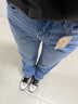 Levi's李維斯25年春夏新款女士時尚LOWPRO中腰寬松直筒牛仔長褲 淺藍(lán)色 25 曬單實拍圖