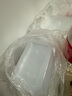 特美居（temeiju）一次性飯盒長方形透明塑料快餐盒加厚帶蓋打包盒餐具50套裝1000型 曬單實拍圖