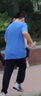 361°童裝 兒童套裝25夏男女童彈力透氣速干運(yùn)動(dòng)針?biāo)筇籽b 藍(lán)160 曬單實(shí)拍圖