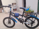 津馳遠(yuǎn)兒童自行車6-10-15歲碟剎中大童山地男女孩學(xué)生單車一體輪腳踏車 車燈款|藍(lán)色+變速+雙碟剎+輻條輪 18寸【身高115-140cm】約6-10歲 曬單實拍圖