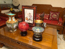 古瑤北京景泰藍花瓶蓋碗尊銅胎掐絲琺瑯家居裝飾品收藏禮品工藝擺件 蓋碗尊淺藍 曬單實拍圖