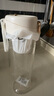 蘇泊爾（SUPOR）磁彈泡茶杯tritan塑料杯便攜戶(hù)外健身茶水分離杯水杯子 磁彈泡飲塑料杯-雅士白 850ml 曬單實(shí)拍圖