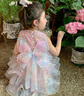 G.DUCKKIDS女童連衣裙夏裝2025新款洋氣女寶寶蛋糕蓬蓬裙子兒童夏季公主紗裙 粉紫翅膀 110 （建議身高100cm 4-5歲） 曬單實(shí)拍圖