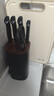 張小泉流線幾何·墨影刀具六件套刀具套裝家用刀具套刀廚房切菜切肉菜刀 墨影 6件套 曬單實拍圖