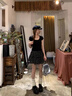浪莎碎花短裙子女夏季2025新款半身裙高腰顯瘦蛋糕裙小個(gè)子潮流A字裙 白色 L 【推薦111-125斤】 曬單實(shí)拍圖