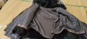 SOEM海寧新款派克服女皮草外套中長(zhǎng)款貉子毛領(lǐng)獺兔毛內(nèi)膽可拆卸 黑色 羽絨袖 2XL 150-170斤合適 曬單實(shí)拍圖