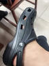 卡洛馳crocs 新款經(jīng)典貝雅洞洞鞋男女情侶涼鞋戶外沙灘拖鞋一腳蹬休閑鞋 黑色老貝雅 42 =M9W11 曬單實拍圖