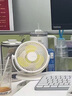 幾素風寶usb小風扇夾子型桌面風扇辦公室充電風扇臺式學生宿舍睡眠夾扇嬰兒車風扇輕音露營戶外小電扇 【白-4000毫安】720度旋轉(zhuǎn)+柔風 曬單實拍圖