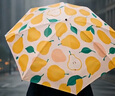 蕉下（beneunder）防紫外線(xiàn)遮陽(yáng)傘五折黑膠晴雨傘防曬傘野果BM527山梨烏龍 曬單實(shí)拍圖