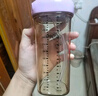 HEGEN海格恩吸管杯兒童水杯學飲杯奶瓶1-3-6歲直飲吸管嬰兒寶寶牛奶杯 【獨立抓握】 330ml 吸管杯-浪漫紫 曬單實拍圖