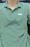 彪馬（PUMA）純色商務(wù)夏季短袖T恤POLO衫男女新款休閑翻領(lǐng)上衣 690644 淺綠灰-44 XL (185/104A) 曬單實(shí)拍圖