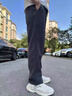 XJSGS官方國際正品牌男士高端休閑褲秋季寬松闊腿直筒褲輕奢侈男裝褲子 高檔深灰【現(xiàn)貨速達】 春秋款 3XL 建議【175-190斤】 曬單實拍圖