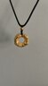 中國黃金（CHINA GOLD）黃金吊墜貔貅平安扣項(xiàng)鏈足金男女款紀(jì)念送老婆生生日送女朋友禮物 【送男友】貔貅平安扣吊墜【黑繩】約2.8g 曬單實(shí)拍圖