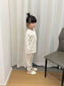 拉比兒童內(nèi)衣套裝純棉男女童寶寶長袖圓領25春夏新款空調(diào)服2套裝 圓領服套裝-粉紅 2套裝 120 cm 曬單實拍圖