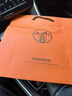 愛(ài)馬仕（HERMES）一千零一只兔子新款絲巾 手工卷邊桑蠶絲方巾 節日送禮 橙色H004007S-19 90*90cm 曬單實(shí)拍圖