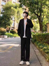 2025夏季新款冰絲長(zhǎng)褲男士薄款寬松褲休閑運(yùn)動(dòng)褲闊腿垂感西褲 淺灰 M 【體重90-105斤】 曬單實(shí)拍圖