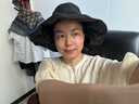 CHANEELR & KARITH防曬帽遮陽帽夏季2025新款防紫外線黑膠戶外騎車大帽檐漁夫帽子女 黑色 帽圍可調(diào)節(jié)（56-58cm） 曬單實拍圖