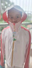 SHUKIKU兒童防曬衣防紫外線原紗冰感透氣男女童斗篷防曬服 粉色 130/64  曬單實(shí)拍圖