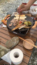 探險(xiǎn)者（TAN XIAN ZHE）充氣床墊自動(dòng)充氣墊打地鋪防潮墊戶外露營(yíng)床墊便攜野餐車載氣墊床 【加厚5CM】米白三人氣墊 曬單實(shí)拍圖