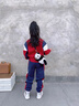 G.DUCKKIDS小黃鴨童裝女童春秋套裝2025新款兒童衣服女大童秋裝運(yùn)動(dòng)服兩件套 酒紅色 120 建議110-120cm6-7歲 曬單實(shí)拍圖