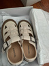 天美意勃肯鞋女涼鞋鏤空復古法式百搭舒適女鞋新款KK040BK5 米白色 37 曬單實(shí)拍圖