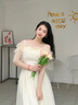 馨瑞緣（XINRUIYUAN）生日禮服女成人禮端莊平時可穿香檳色伴娘服畢業(yè)2025新款夏季 香檳中長D款 XS 均碼 曬單實拍圖