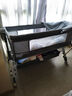 ANGI BABY嬰兒床新生兒多功能搖搖床可移動帶尿布臺可拼接大床寶寶哄睡神器 【尿布臺+椰棕墊+蚊帳+萬向輪】 曬單實(shí)拍圖