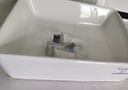 杜拉帝亞歐式迷你陶瓷臺上盆家用衛(wèi)生間單盆小戶型洗手盆小尺寸陽臺洗臉盆 901（400*300*130） 單盆(翻蓋下水，不含龍頭） 曬單實(shí)拍圖