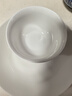 斯凱綈（Sky Top）碗盤碟陶瓷骨瓷餐具套裝家用喬遷飯碗盤子4人份純白8頭 曬單實拍圖