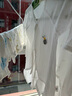 貝瑞加（Babyprints）新生兒連體衣2件裝嬰兒純棉衣服初生寶寶內(nèi)衣長(zhǎng)袖薄款爬服 白藍(lán)52 曬單實(shí)拍圖