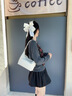 蔻一（Cnoles）蒲公英曉風(fēng)包hobo包女士小眾高級(jí)感斜挎托特包通勤腋下包白色 曬單實(shí)拍圖