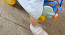 牧童小怪物穩(wěn)護鞋25夏季嬰兒軟底女寶寶鞋子透氣男童學步鞋 杏花粉18 曬單實拍圖