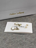 Amber Lollipop耳環(huán)女小眾設(shè)計(jì)高級(jí)感輕奢耳飾耳圈周年紀(jì)念日生日禮物送女友老婆金色(飛羽系列) 曬單實(shí)拍圖