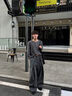 伯爵卓爾亨利領長袖T恤男士2025秋季新款體恤打底衫 T531428 云灰色 L (175) 曬單實拍圖
