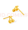 周六福櫻桃黃金耳釘女足金耳飾生日禮物計價(jià)A0915205 一對 約0.76g 曬單實(shí)拍圖